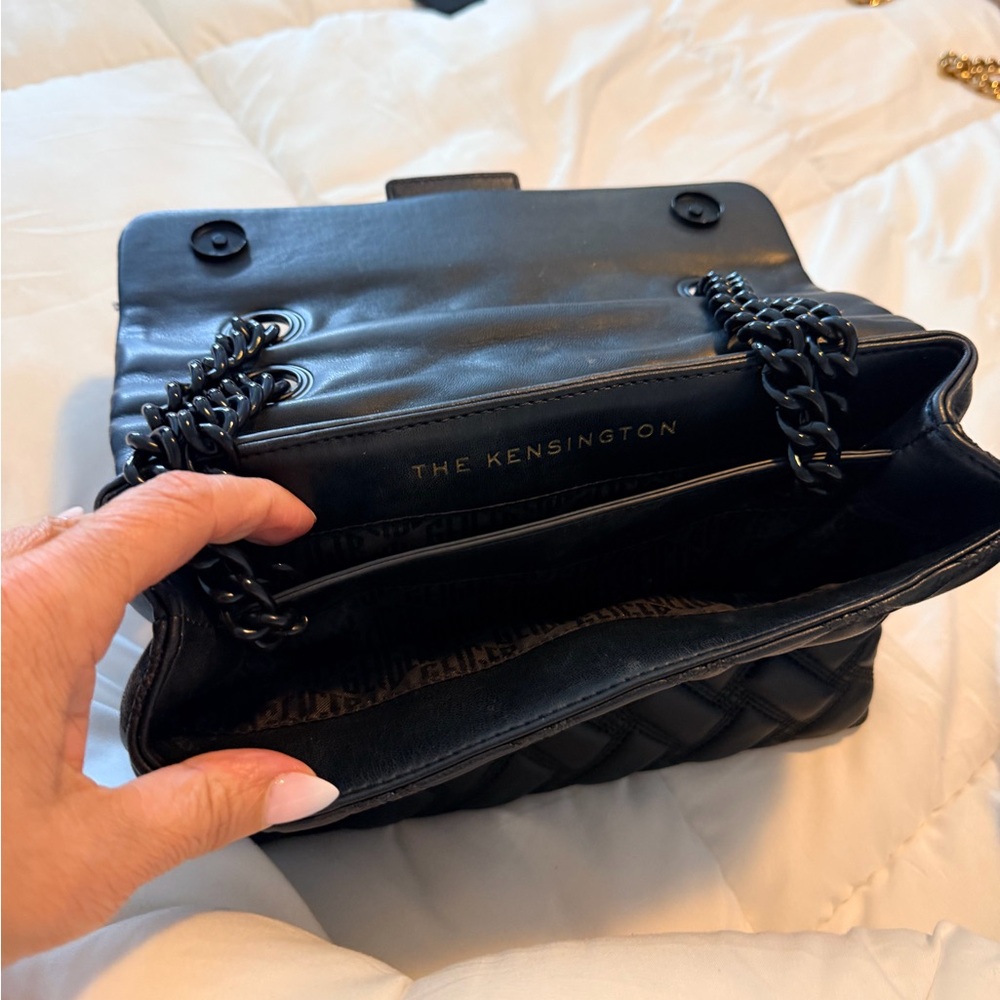 Kurt Geiger Black Quilted Shoulder Bag - Picture 4 of 5